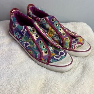 Coach Shoes Women 6 1/2 M Barrett Pop Multi Athletic Low Top Lace Up